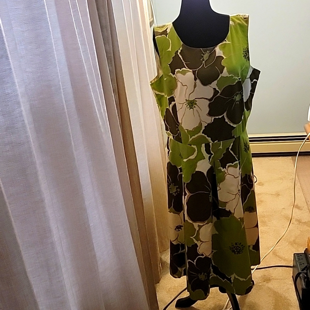 Green Floral Dress